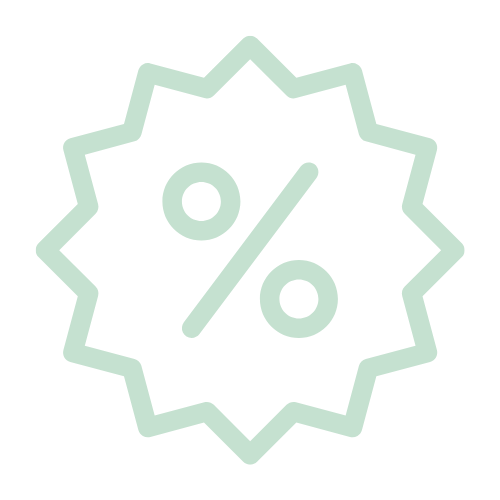 Logo for percentage off