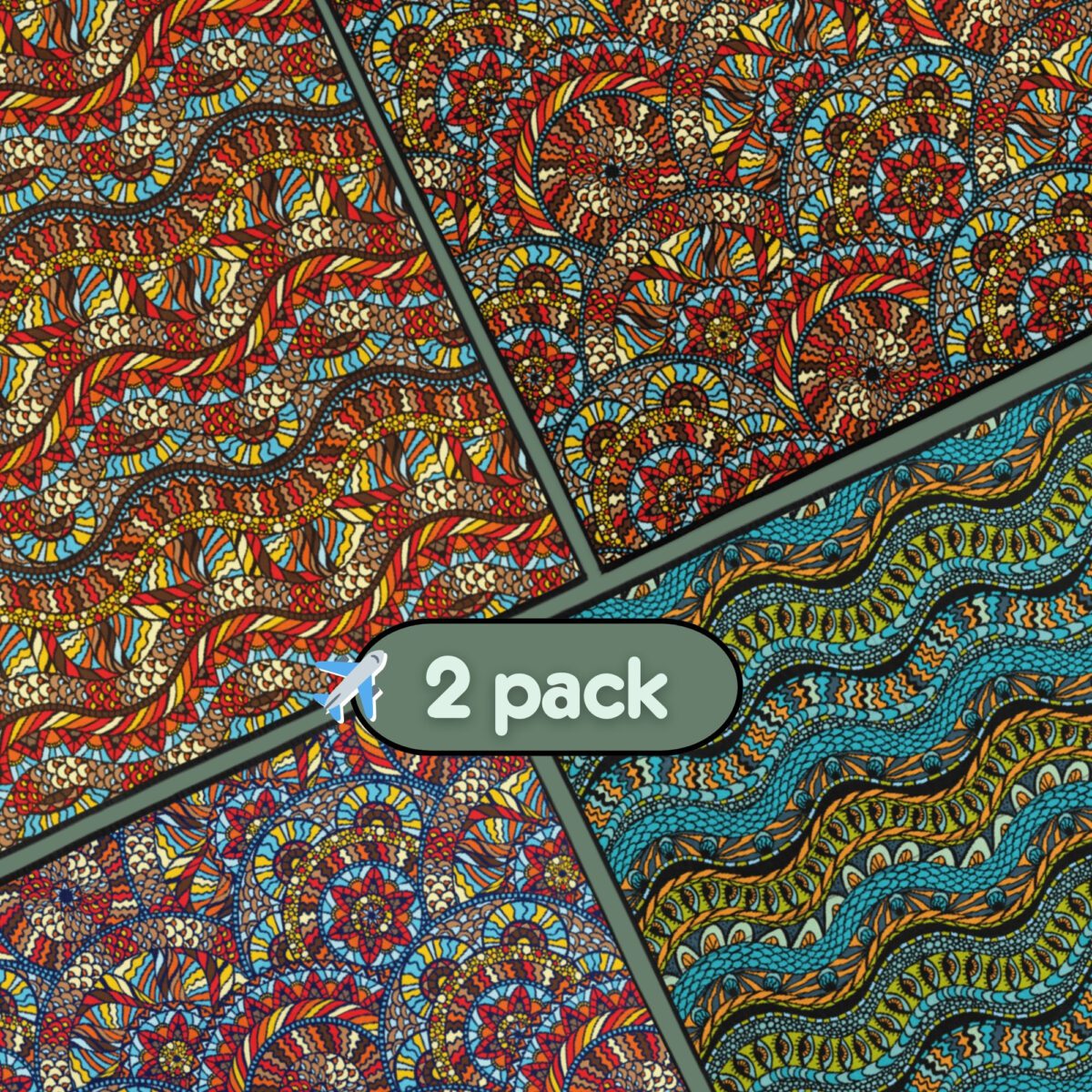 Gallery image showing 2 travel towels