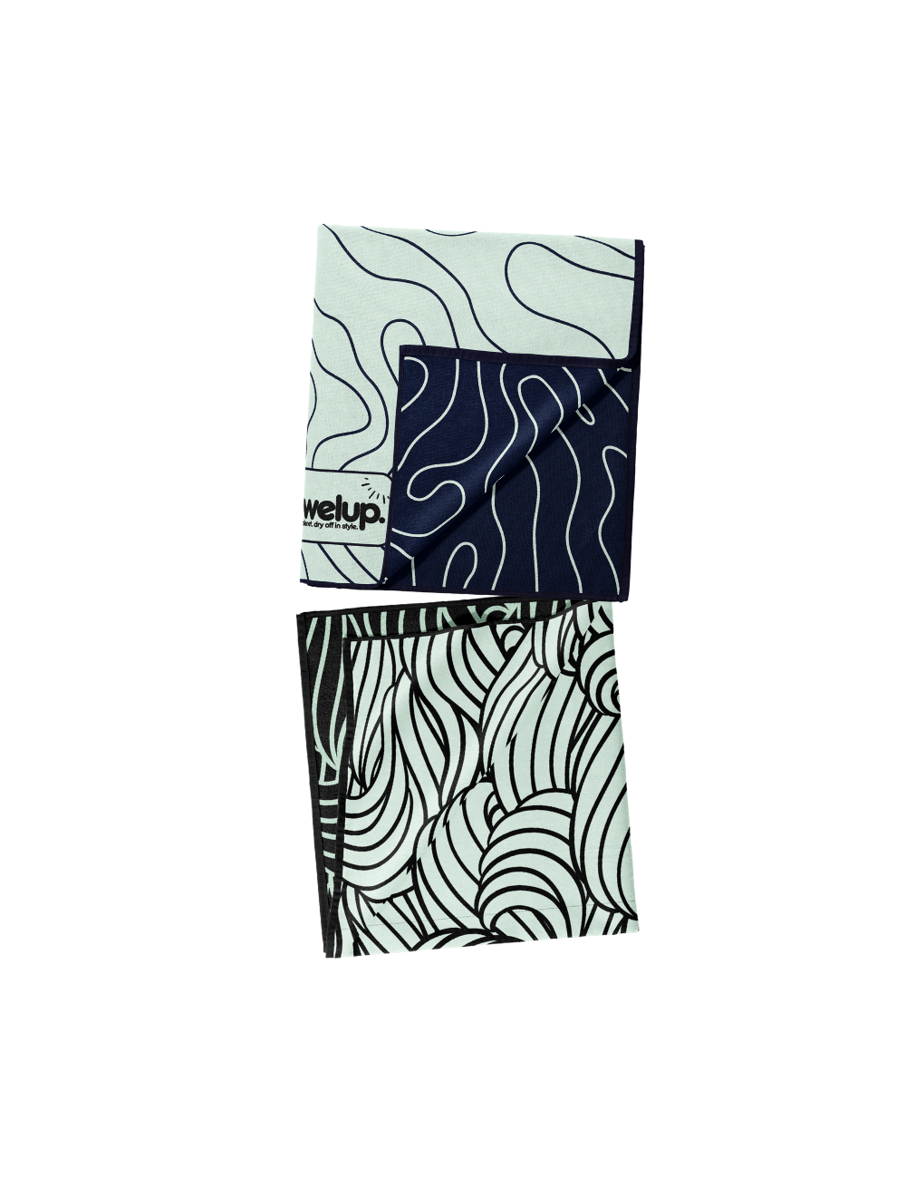 19 White background, bundle of 2 gym towels