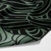 Swell Earth earthy gym towel – white background, zoomed in bottom right, corner folded to show reverse