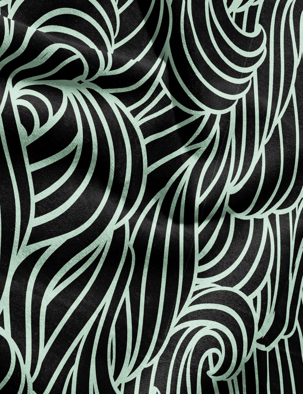 74 Swell Mint minimalist gym towel – zoomed in to show fabric details