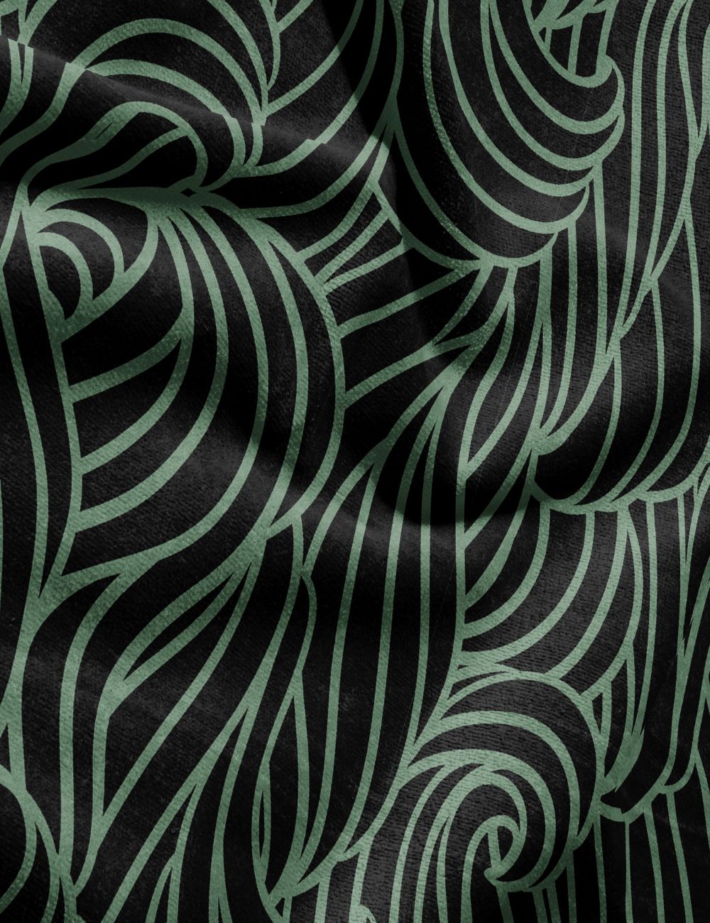 76 Swell Earth minimalist gym towel – zoomed in to show fabric details