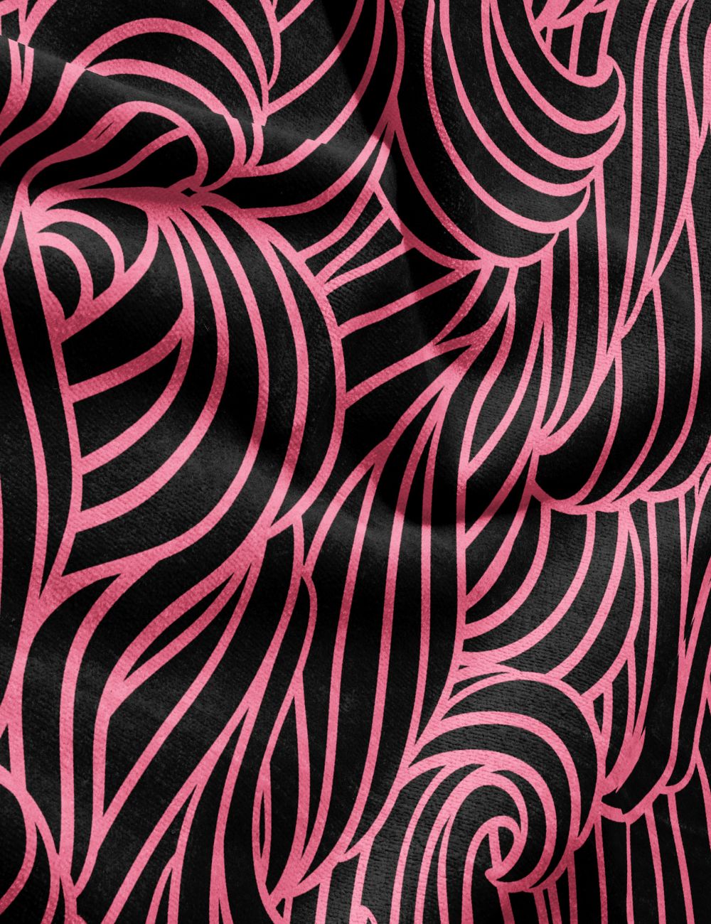 80 Swell Berry minimalist gym towel – zoomed in to show fabric details