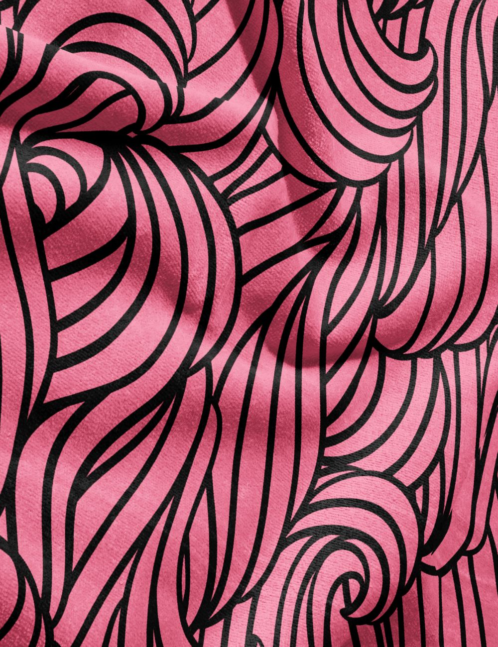 81 Swell Berry minimalist gym towel – zoomed in to show fabric details